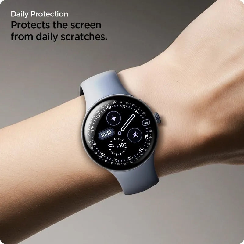 Spigen Elite Shield EZ Fit 2-Pack – hidrogelio plėvelė Google Pixel Watch 3 / 4 / 5 45mm (2 vnt.)
