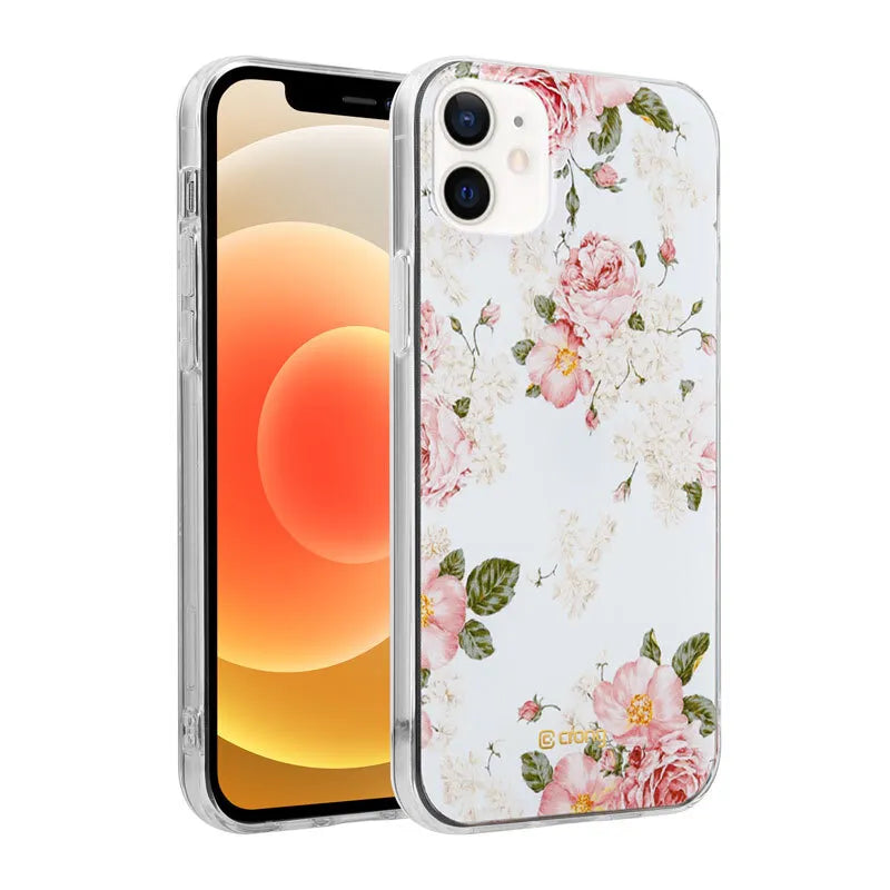 „Crong Flower Case“ – „iPhone 12 Mini“ dėklas (02 raštas)