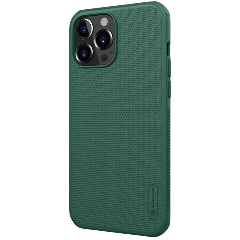 Nillkin Super Frosted Shield Pro – dėklas Apple iPhone 13 Pro Max (tamsiai žalias)