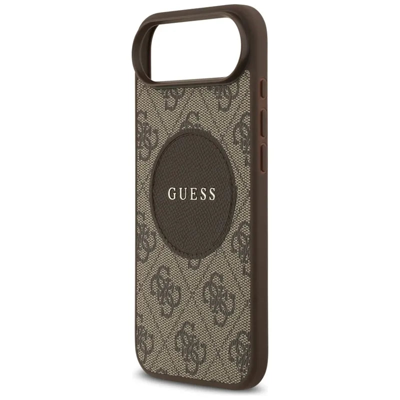 Guess 4G Circle Classic Logo MagSafe – Dėklas iPhone Air (Rudas)