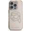 Karl Lagerfeld IML Rhinestones Karl Head – dėklas iPhone 16 Pro (rožinis)