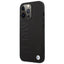 BMW Leather Hot Stamp MagSafe - Dėklas iPhone 14 Pro Max (Juodas)