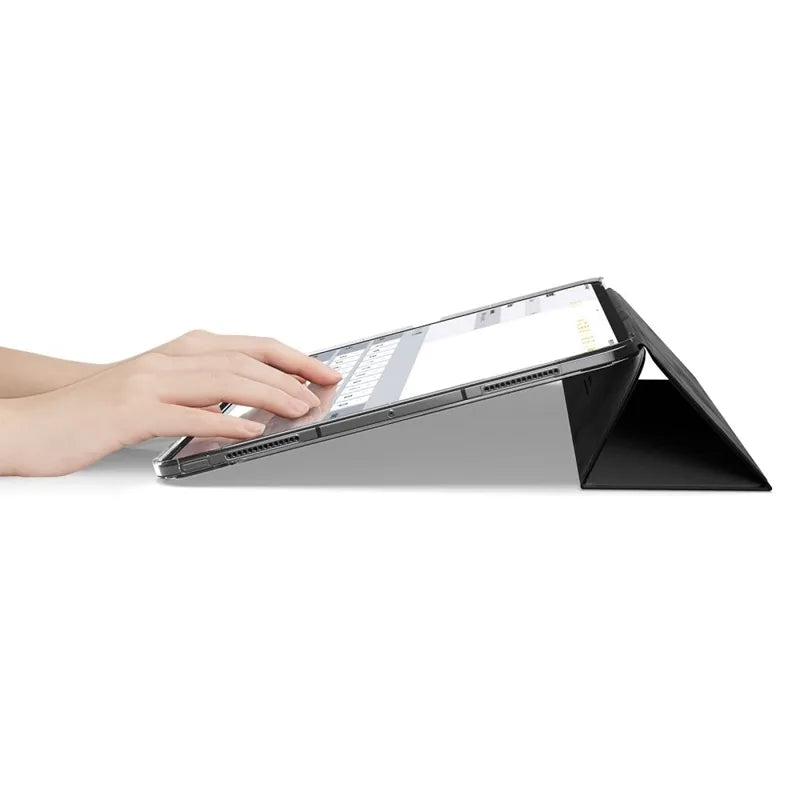 Spigen Liquid Air Folio – dėklas iPad Pro 13" (M5, 2025 / M4, 2024) (juodas)