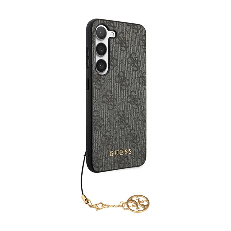Guess 4G Charms kolekcijos dėklas Samsung Galaxy A35 5G (juodas)