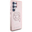 Karl Lagerfeld Rhinestones Karl Head Logo – dėklas, skirtas Samsung Galaxy S25 Ultra (rožinis)
