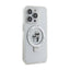 Karl Lagerfeld Ring Stand Karl & Choupette MagSafe dėklas iPhone 14 Pro (baltas)