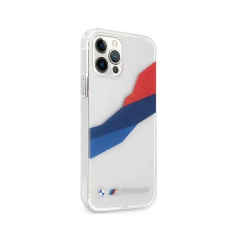 BMW Motorsport Tricolor – dėklas iPhone 12 Pro Max (skaidrus)