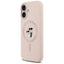 Karl Lagerfeld Silicone Karl & Choupette Ring MagSafe – dėklas iPhone 17 (rožinis)