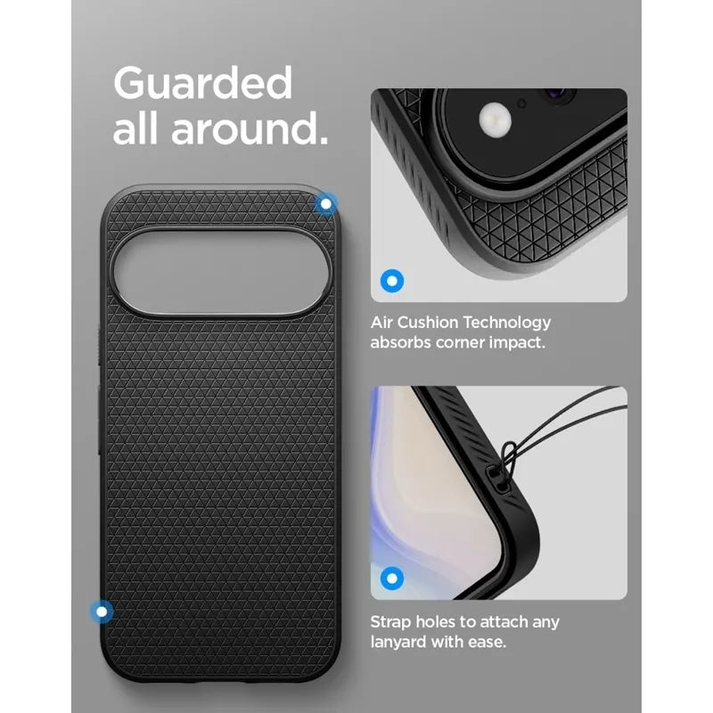 Spigen Liquid Air – dėklas Google Pixel 11 (matinė juoda)