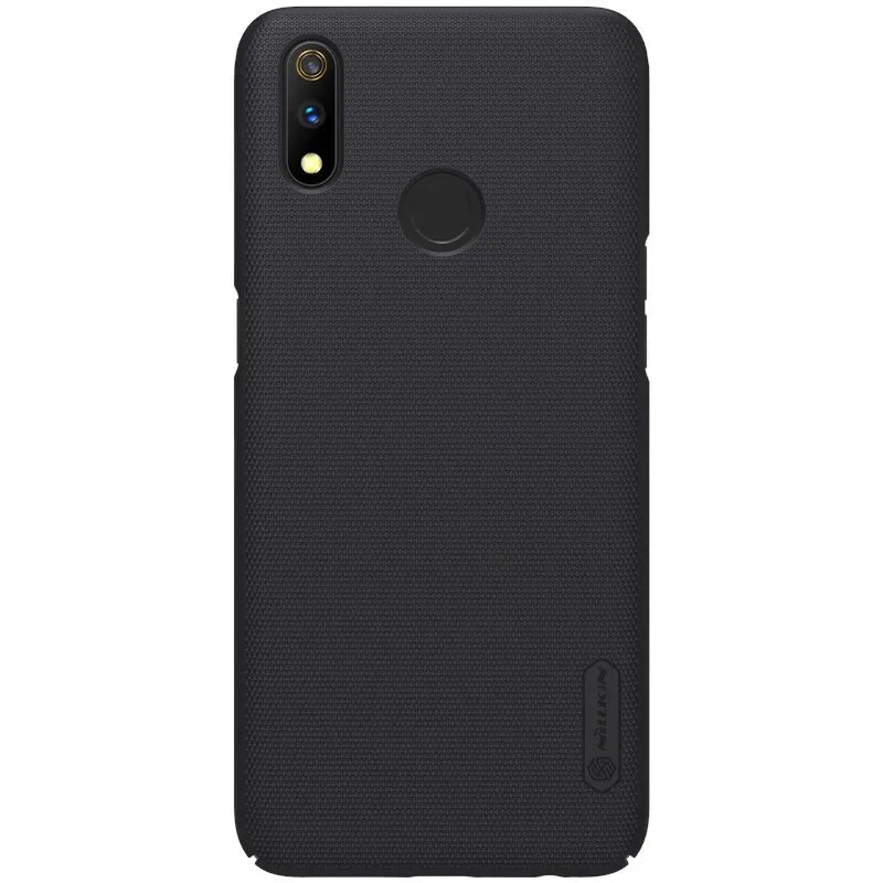 Nillkin Super Frosted Shield dėklas telefonui Realme 3 Pro (Realme X Lite) (Juodas)
