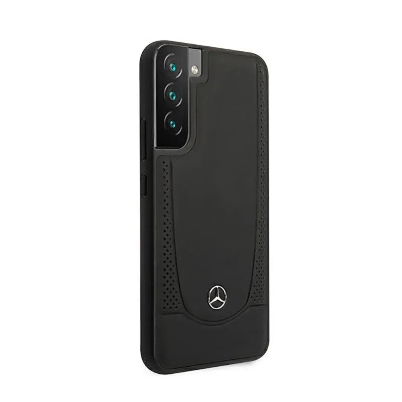 Mercedes Leather Urban Line – dėklas Samsung Galaxy S22+ (juodas)