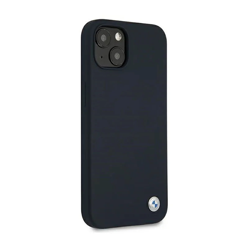 BMW Silicone Signature Logo – dėklas iPhone 13 mini (tamsiai mėlynas)