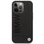 BMW Leather Hot Stamp MagSafe - Dėklas iPhone 14 Pro Max (Juodas)