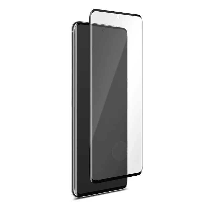 PURO Premium Full Edge grūdintas stiklas Case Friendly - Samsung Galaxy S20 apsauginis stiklas (juodas rėmelis)