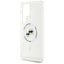 Karl Lagerfeld Button Karl & Choupette Heads Printed Logo MagSafe – dėklas Samsung Galaxy S25 Ultra (baltas)
