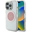 Guess IML Metal Colored Circle Classic Logo MagSafe - Dėklas iPhone 16 Pro Max (rožinis)
