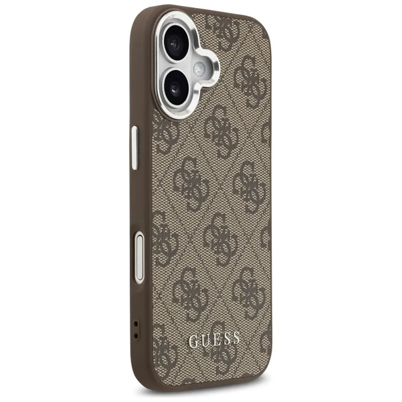 Guess 4G Classic Logo MagSafe - iPhone 17 dėklas (rudos spalvos)