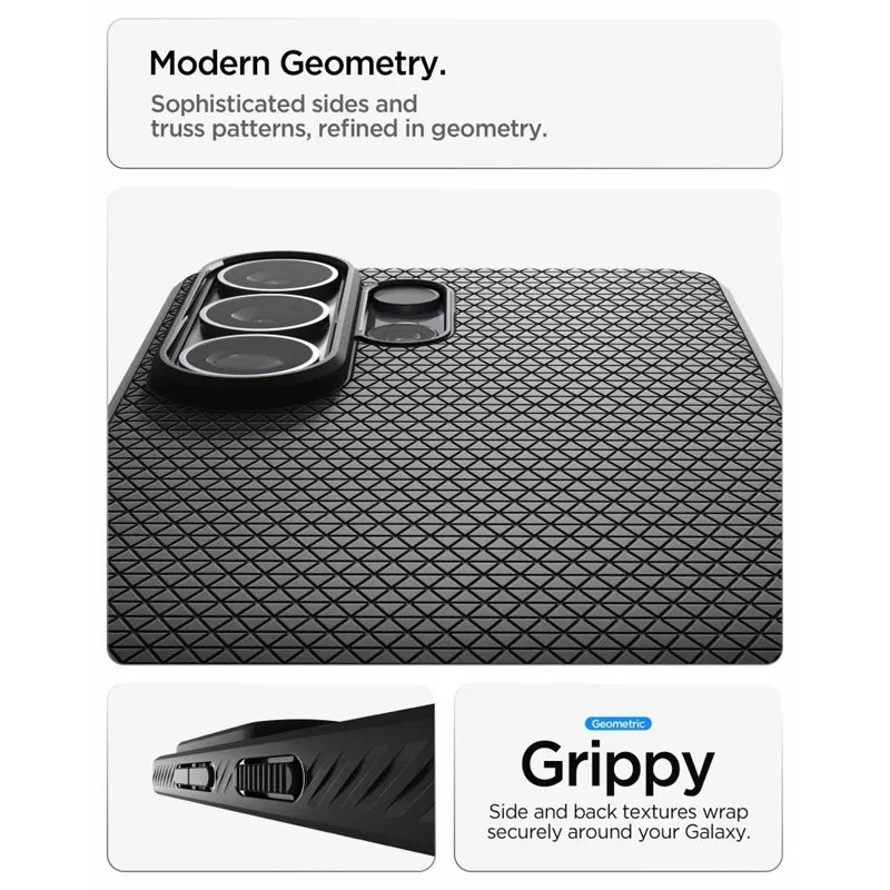 Spigen Liquid Air Mag MagSafe – dėklas Samsung Galaxy S26 Ultra (matinė juoda)