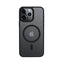 „Crong Hybrid Frost MAG Cover“ – „iPhone 15 Pro“ „MagSafe“ dėklas (juodas)