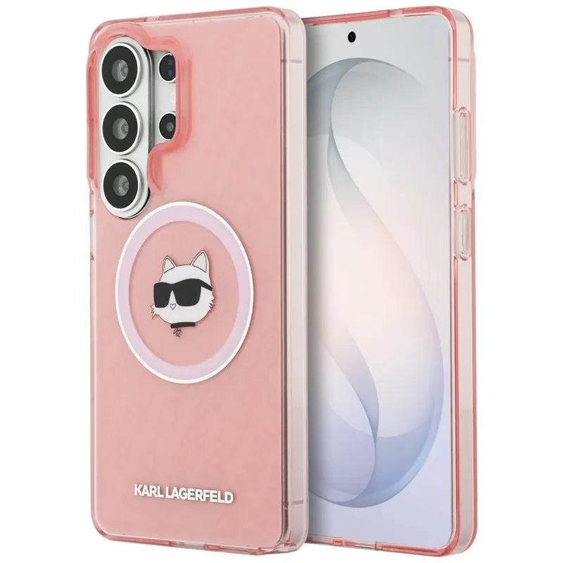 Karl Lagerfeld IML Repeated Choupette MagSafe – Samsung Galaxy S26 Ultra dėklas (rožinis)