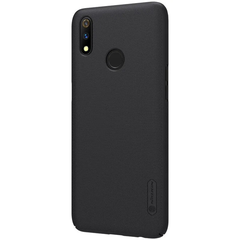 Nillkin Super Frosted Shield dėklas telefonui Realme 3 Pro (Realme X Lite) (Juodas)
