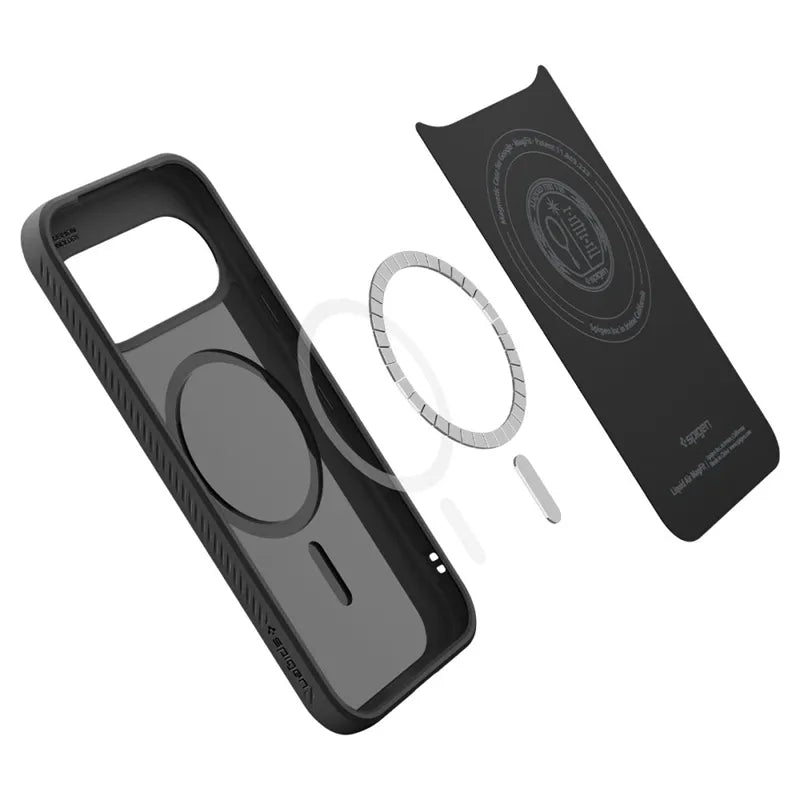 Spigen Liquid Air Mag MagSafe – Dėklas Google Pixel 11 (matinė juoda)