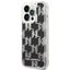 Karl Lagerfeld Monogram Liquid Glitter – dėklas iPhone 14 Pro Max (juodas)