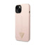Guess Silicone Triangle Logo – dėklas iPhone 14 Plus telefonui (rožinis)