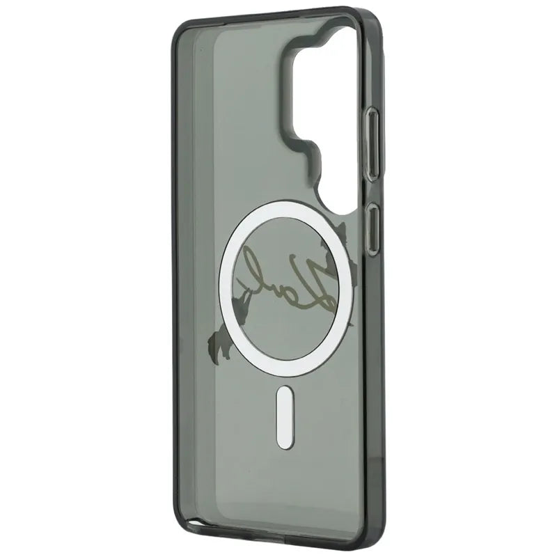 Karl Lagerfeld IML KC Script MagSafe – dėklas Samsung Galaxy S26 Ultra (juodas)