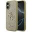 Guess Fixed Glitter Big 4G – dėklas iPhone 17 (auksinis)
