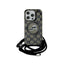 Karl Lagerfeld IML Crossbody Monogram Karl & Choupette Head MagSafe – dėklas iPhone 15 Pro Max (juodas)