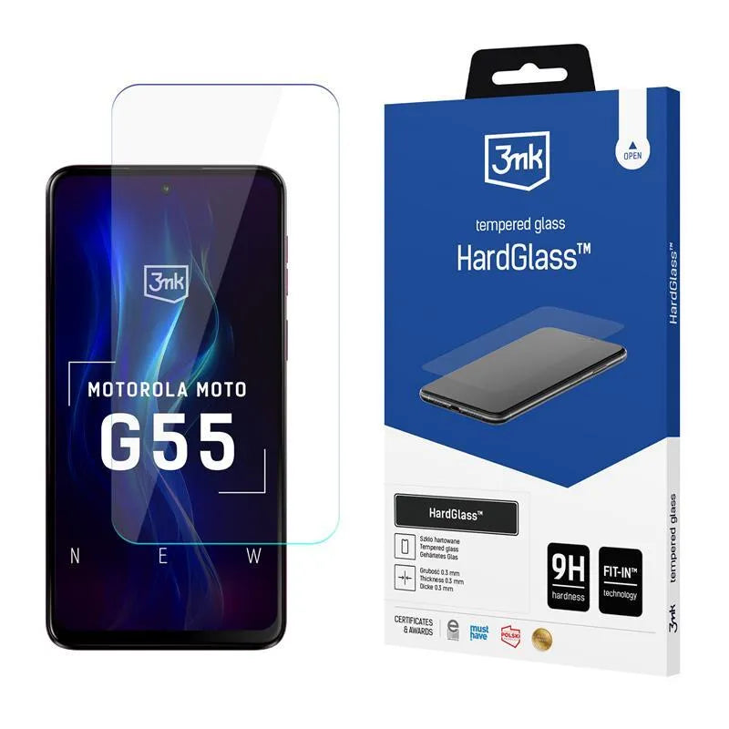 3mk HardGlass – Grūdintas stiklas, skirtas Motorola Moto G55 5G