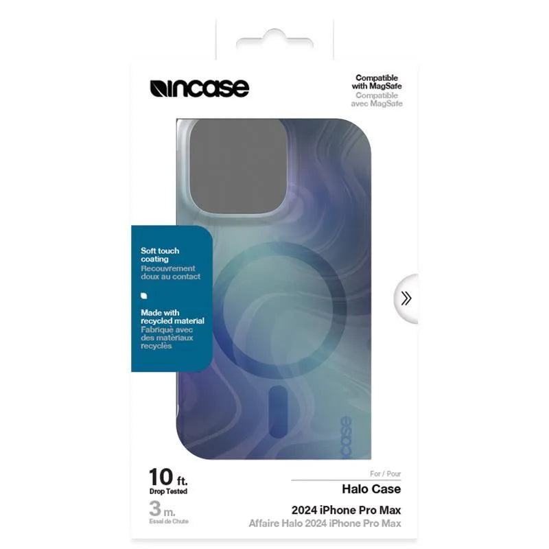 Incase Halo Case MagSafe – Dėklas iPhone 16 Pro Max (Oil Slick Ocean)