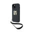 DKNY Wrist Strap Stock Logo – dėklas iPhone 15 Plus (juodas)