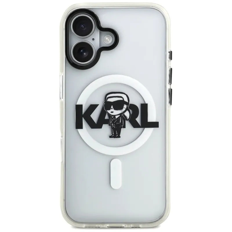 Karl Lagerfeld IML Karl Sketch Logo MagSafe - Dėklas iPhone 17 (Skaidrus)