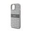 DKNY Leather Mono Stripe & Metal Logo – iPhone 15 Plus / 14 Plus dėklas (smėlio spalvos)