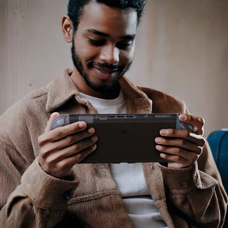Spigen Nano Pop – dėklas, skirtas Nintendo Switch 2 (juoda/sezamų)