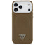 Guess Triangle Logo MagSafe – dėklas iPhone 17 Pro (rudas)