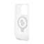 Karl Lagerfeld Ring Stand Karl & Choupette MagSafe dėklas iPhone 14 Pro (baltas)