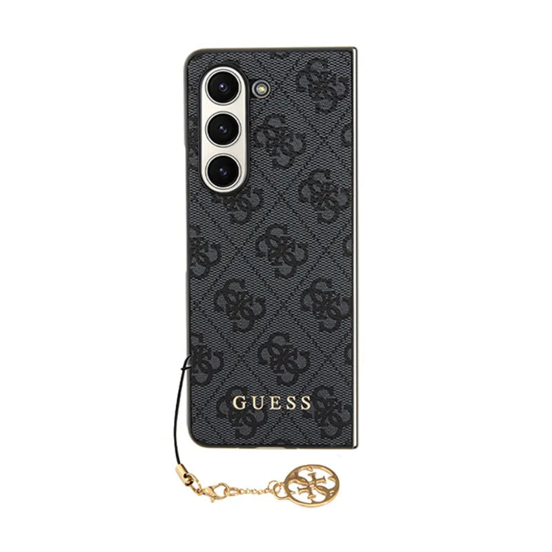 Guess 4G Charms kolekcija – Samsung Galaxy Z Fold 5 dėklas (pilkas)