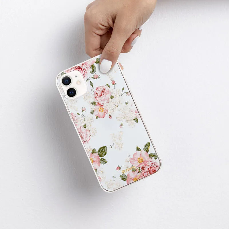 „Crong Flower Case“ – „iPhone 12 Mini“ dėklas (02 raštas)