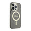 Guess Glitter Gold MagSafe - Dėklas iPhone 14 Pro (Juodas)