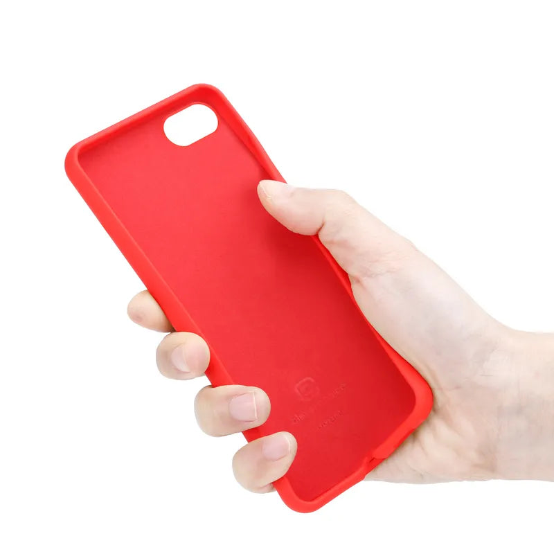 „Crong Color Cover“ – dėklas „iPhone SE (2022/2020) / 8 / 7“ (raudonas)