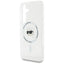 Karl Lagerfeld Button Karl Head Printed Logo MagSafe – dėklas Samsung Galaxy S25 (baltas)