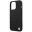 BMW Leather Hot Stamp MagSafe - Dėklas iPhone 14 Pro Max (Juodas)