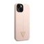 Guess Silicone Triangle Logo – dėklas iPhone 14 Plus telefonui (rožinis)