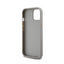 DKNY Leather Mono Stripe & Metal Logo – iPhone 15 Plus / 14 Plus dėklas (smėlio spalvos)