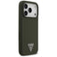 Guess Silicone Triangle Logo MagSafe dėklas iPhone 17 Pro (chaki spalvos)