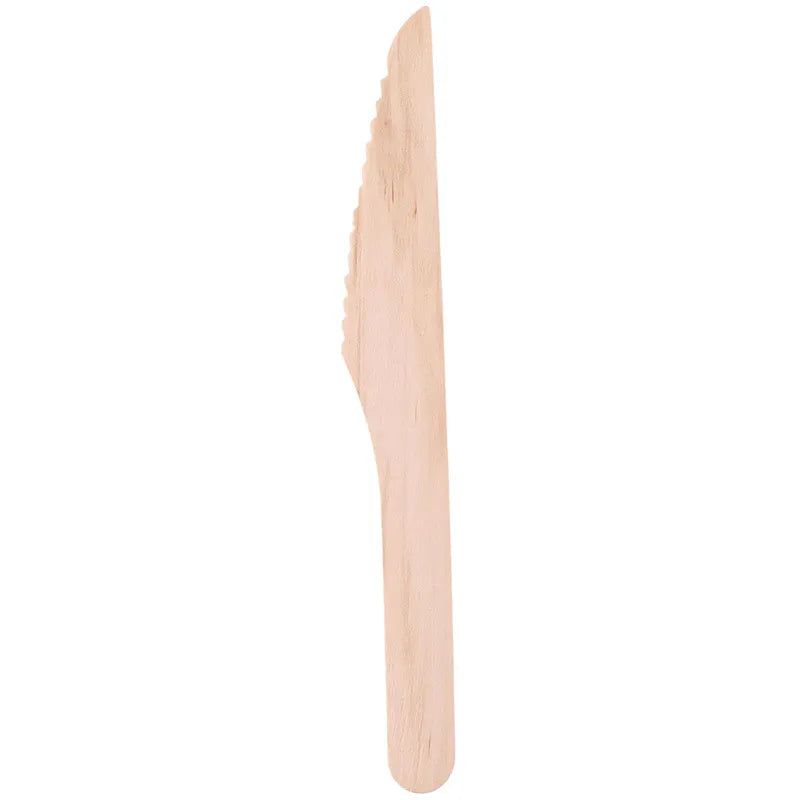 Alpina - Vienkartiniai mediniai peiliai 16 cm, 50 vnt.