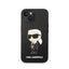 Karl Lagerfeld Silicone Ikonik MagSafe – iPhone 15 Plus / 14 Plus dėklas (juodas)
